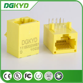 Κίτρινο χρώμα 100 βάση - TX Unshielded Rj45 ο μορφωματικός Jack DGKYD111B002IWB1D