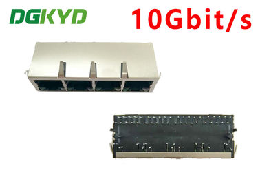 πολλαπλάσιοι συνδετήρες λιμένων 10G RJ45, προστατευμένος Ethernet συνδετήρας ο μορφωματικός Jack Rj45