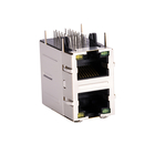 DGKYD21B083DC2A4D 2X1 dual port RJ45 connector, 100Mbps integrated filter, communication network port socket