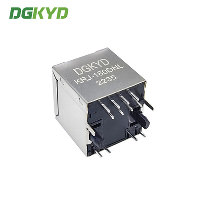KRJ-180DNL Top entry cat 5/5e Rj45 Lan Jack with internal magnetics , height 17.25mm