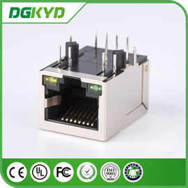 Side Entry Single Port 10/100baseT RJ45 with transformer , UTP RJ45 8P8C female Jack