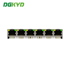 1x6 180 Degree Tongue RJ45 Network Socket With LED DGKYD561688AB1A1D9Y1022