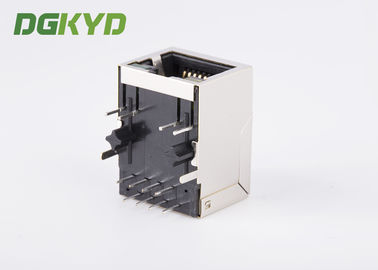 Side Entry Single Port 10/100baseT RJ45 with transformer , UTP RJ45 8P8C female Jack