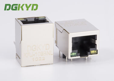 Side Entry Single Port 10/100baseT RJ45 with transformer , UTP RJ45 8P8C female Jack