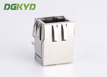 10/100 Base-tx network connector rj45 single port with G/Y led and EMI Fingers RJ45 With Transformer