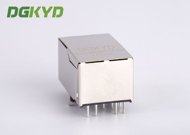 90 Degree shielded gigabit ethernet rj45 connector with magnetics cat6 rj45 plug RJ45 With Transformer