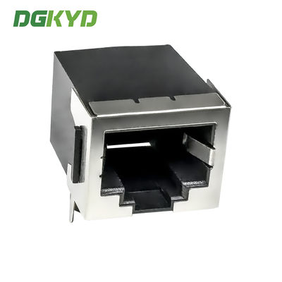 Half package network port 10P8C without light strip shielding shell interface RJ45 connector DGKYD5621E1118GWA1DY11B006