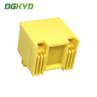 RJ45 horizontal interface without light or shielding, yellow network socket DGKYD561188IWB1DY1027