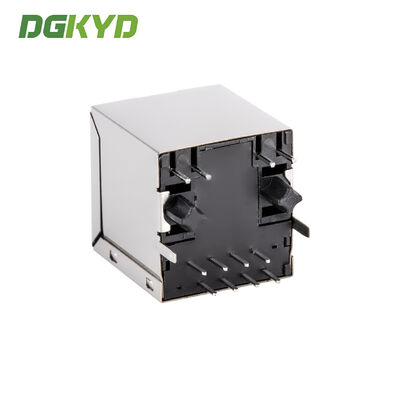 10/100 BASE 180 degree Rj45 Lan Jack vetical insertion ethernet connector factory DGKYD511B083AB2A1D