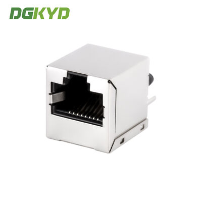 Vertical RJ45 connector 100Mbps with POE power supply crystal head socket DGKYD511B403GWA8DP