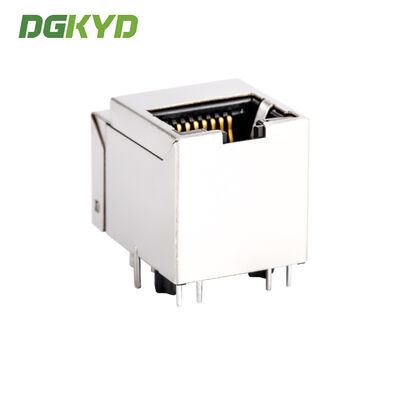 Custom 180 degree top insertion gigabit ethernet RJ45 Receptacle connector for IoT  DGKYD511Q009AC1A1D068