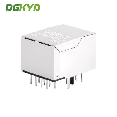 RJ45 Ethernet Connector with Metal Shield 8p8c Magnetic Modular Jack for CAT5&6 Ethernet