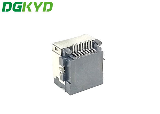 LCP Rj45 Female Connector SMD 8 Pin Sinking On Board DGKYDCB801188GWA6SB1133