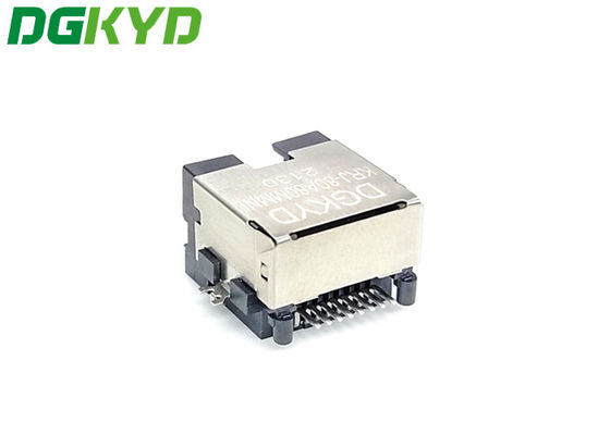 LCP Rj45 Female Connector SMD 8 Pin Sinking On Board DGKYDCB801188GWA6SB1133
