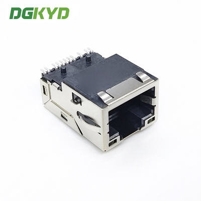 DGKYD 7 pin SMD RJ45 Network Connector with LCP housing