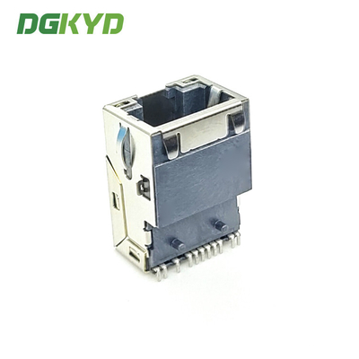 DGKYD 7 pin SMD RJ45 Network Connector with LCP housing