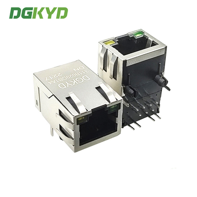 DGKYD311B029DB1A4DN PCB Mount Integrated Magnetics RJ45 Jack Module Tab Up Cat5 Ethernet Socket OEM