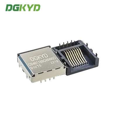 DGKYDCB461188GWW6DB1075 Submersible RJ45 Connector Ultra Thin Interface LCP Material Without Filter 8P8C SMT