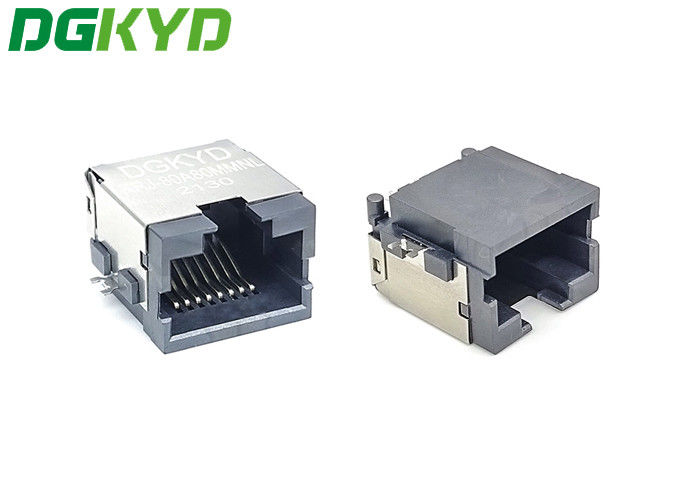LCP Rj45 Female Connector SMD 8 Pin Sinking On Board DGKYDCB801188GWA6SB1133