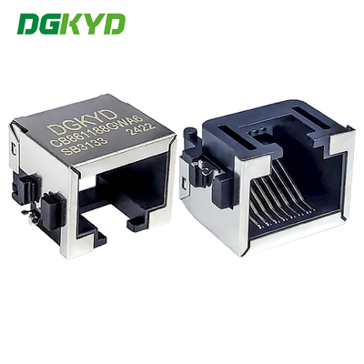 Σύνδεσμος RJ45 1X1 8P8C Sinking Plate 8.6 3U Interface RJ45 SMD Connector DGKYDCB861188GWA6SB3133
