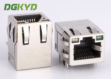 Ετικέττα επάνω σε 100Mb RJ45 με ενσωματωμένο Magnetics ο μορφωματικός Jack για τις συσκευές Ethernet