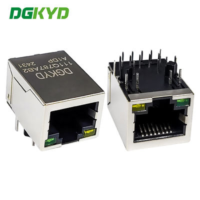 1000/BASE RJ45 συνδετήρας ενιαίας θύρας διεπαφής δικτύου POE συνδετήρας με φίλτρο DGKYD111Q787AB2A1DP