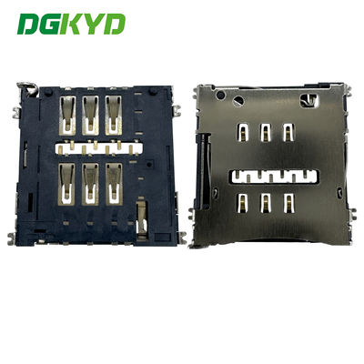 Κρατητής κάρτας MICRO-SIM NO-PUSH 1.50H Κρατητής κάρτας 6PIN Κρατητής κάρτας τηλεφώνου DGKYDSIM15H6A6A2Y3WS286