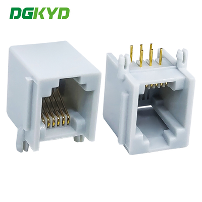 RJ11 όλα πλαστικά αυτιά γκρι σύνδεσμος θύρας 6P6C σύνδεσμος θύρας πλέγματος DGKYD5523E1166IWE1DY5