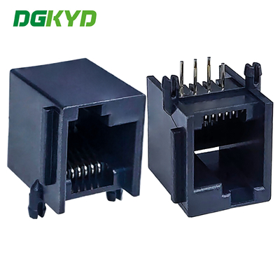 Πλήρης πλαστικός άφθαρτος σύνδεσμος RJ11 Ethernet 6P6C αριστερή πόρπη DGKYD5523LE1166IWA1DY4