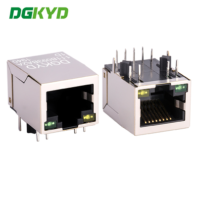 RJ45 θύρα Ethernet, μία θύρα, όλα μαζί με φώτα, 8PIN DIP με φίλτρο DGKYD111B093BA2A1D