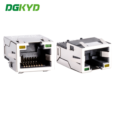 Ηλεκτρικός διακόπτης PCB με μετασχηματιστή Megabit SMD SINK RJ45 Ethernet Connector KRJ-CB060YGZENL