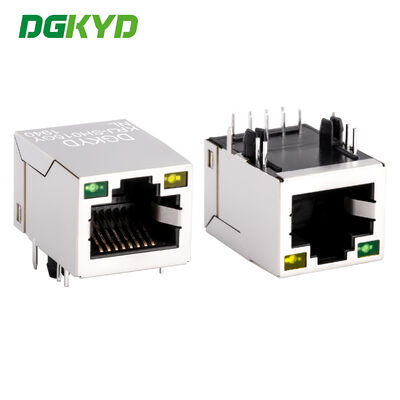 10 / 100 Megabit CAT 5/5e RJ45 Magnetics Jack Ethernet Rj45 Modular Plug Διευθείας εισαγωγή δίκτυο διεπαφής KRJ-SH015GYNL