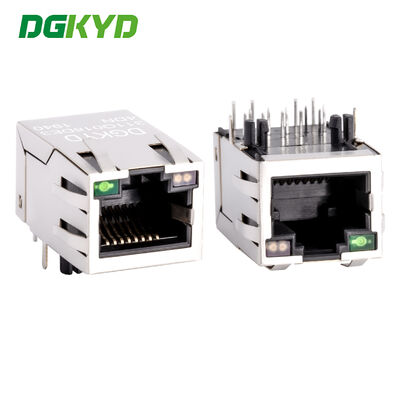 Προστατευμένο Gigabit Ethernet RJ45 PCB Connector με μετασχηματιστή RJ45 Δικτυακή πρίζα DGKYD311Q018DE3A4D