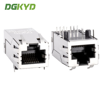 Ένα Port PoE Rj45 Transformer, 1000m Ενσωματωμένο 12 Pin Rj45 Για Οπτικό Δορυφόρο KRJ-339PWDENL