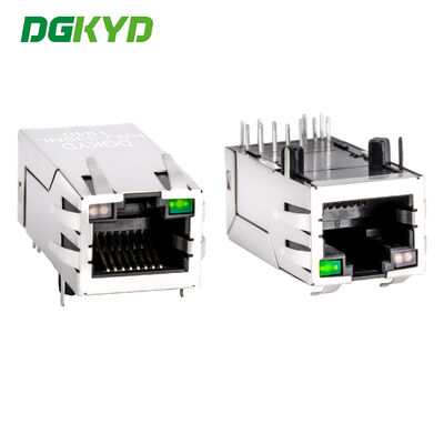 KRJ-339NL 33mm μήκος cat6 gigabit rj45 προστατευμένος σύνδεσμος / βύσμα Ενσωματωμένη μαγνητική