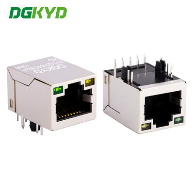 Συνδέτης Ethernet Gigabit RJ45 βιομηχανικής ποιότητας με ενσωματωμένο μαγνητικό για δίκτυα υψηλής απόδοσης