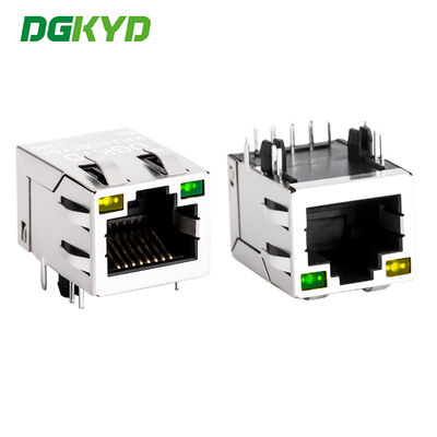 Side Entry RJ45 Magnetics Jack με LED για Εφαρμογές Ethernet 100Mb KRJ-H001YGENL