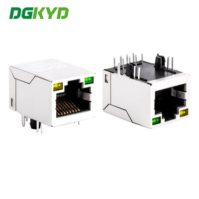 Σύνδεσμος Ethernet RJ45 με LED και φίλτρο δικτύου για δίκτυα υψηλής απόδοσης
