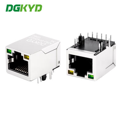 KRJ-SH202ZNL Μία θύρα RJ45 Συνδέτης Gigabit Φιλτραρισμένο με LED δείκτη και προστασία για βιομηχανική θύρα Ethernet