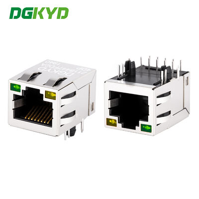 100Mbps POE RJ45 Shielded Connector with Integrated Filter for Industrial Network Port