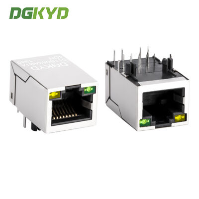 100Mbps Θωρακισμένος Σύνδεσμος Ethernet RJ45 με Ενσωματωμένο Μετασχηματιστή και Ενδείξεις LED