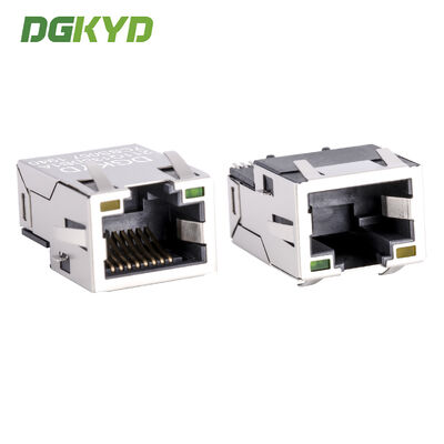 Κατηγορία 6 Βιομηχανικός σύνδεσμος Ethernet RJ45 με επιχρυσωμένη επένδυση 6U και τοποθέτηση SMD