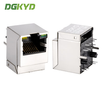 Tab Up PoE+ 100 Base-T RJ45 Modular Jack RJ45 Shielded Connector με θήκη 10PIN PBT