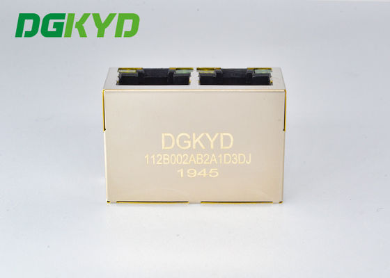 Ο μορφωματικός Jack 100M βάση-τ 1x2 2 λιμένας RJ45